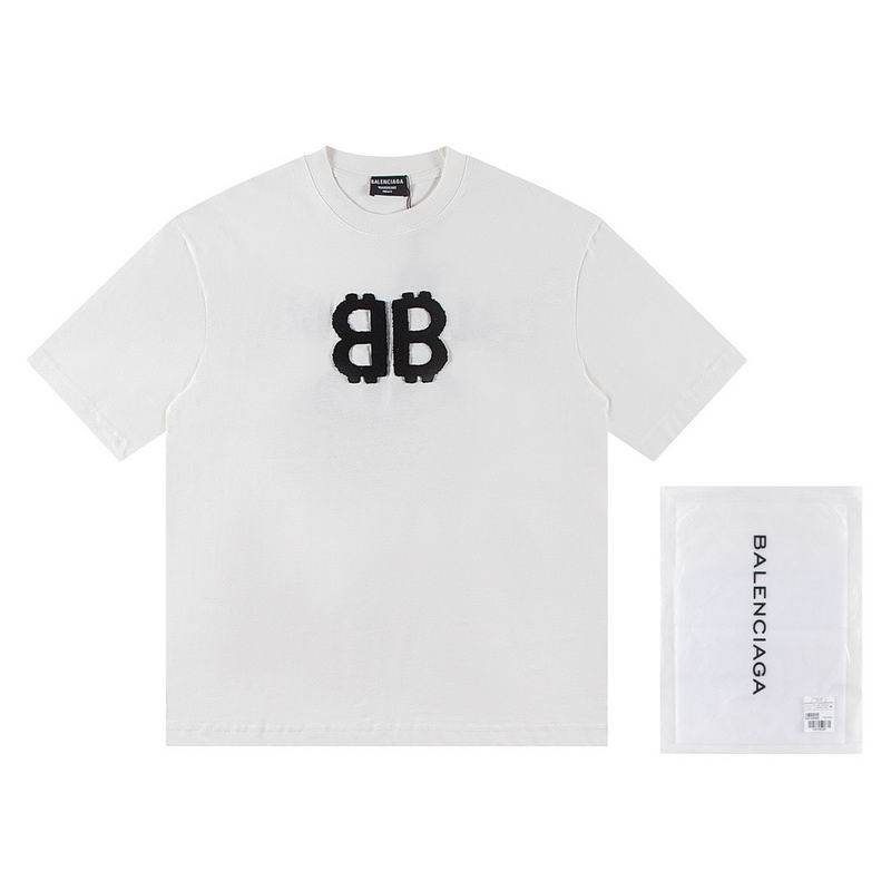Wholesale High-quality B.alenciaga Short Sleeve Crew Neck Replica Designer T-Shirts for sale