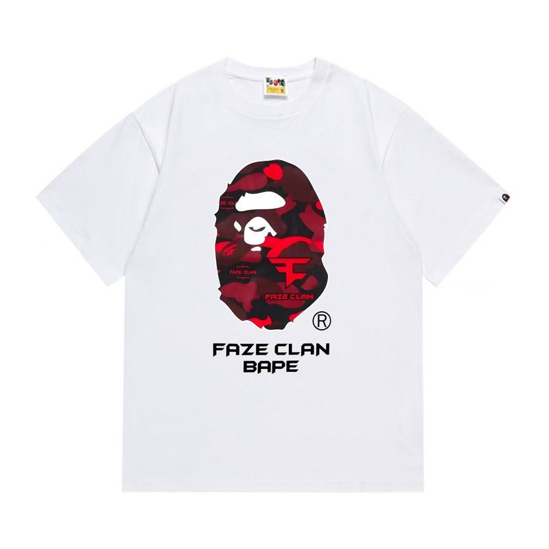 Wholesale High-quality Brands Bape Short Sleeve Crew Neck Replica Designer T-Shirts for sale