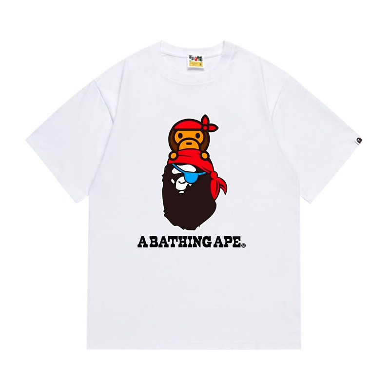 Wholesale High-quality Brands Bape Short Sleeve Crew Neck Replica Designer T-Shirts for sale