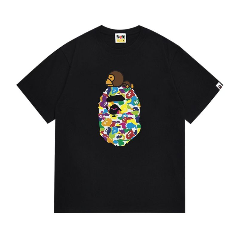 Wholesale High-quality Brands Bape Short Sleeve Crew Neck Replica Designer T-Shirts for sale