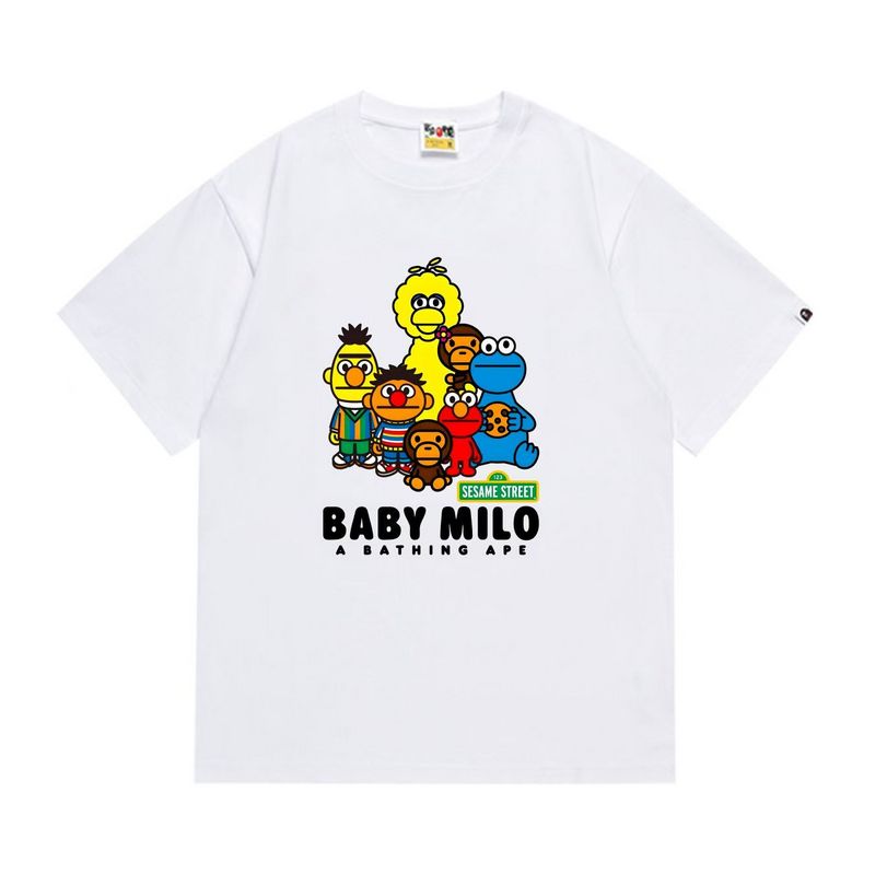Wholesale High-quality Brands Bape Short Sleeve Crew Neck Replica Designer T-Shirts for sale