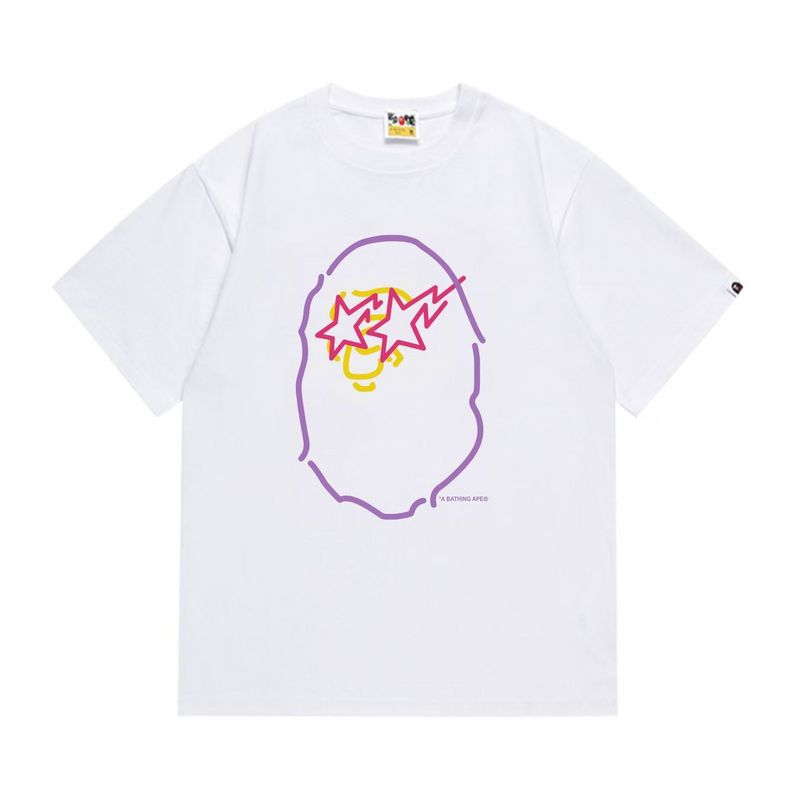 Wholesale High-quality Brands Bape Short Sleeve Crew Neck Replica Designer T-Shirts for sale
