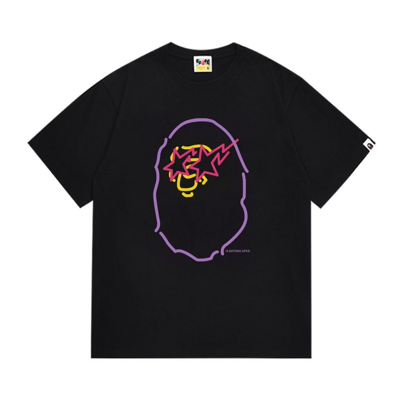 Wholesale High-quality Brands Bape Short Sleeve Crew Neck Replica Designer T-Shirts for sale