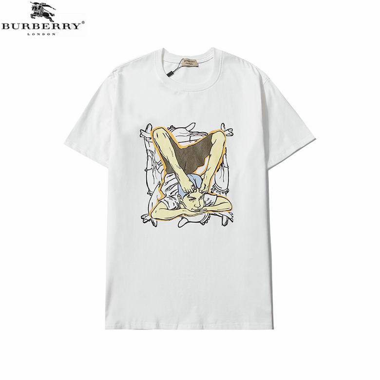 Wholesale Cheap B urberry Women Shorts Sleeve Round Collar T Shirts for Sale
