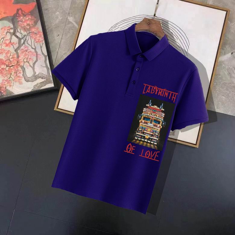 Wholesale Cheap B urberry Short Sleeve Lapel Replica T Shirts for Sale