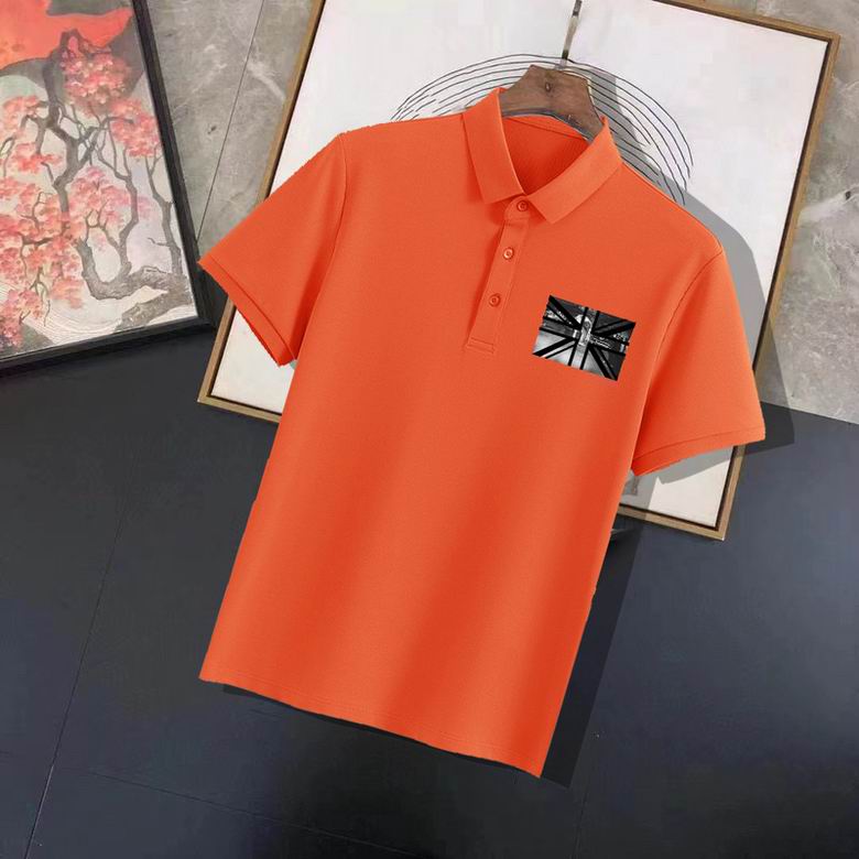 Wholesale Cheap B urberry Short Sleeve Lapel Replica T Shirts for Sale
