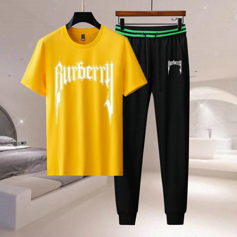 Wholesale Cheap B urberry Short Sleeve Tracksuits for Sale