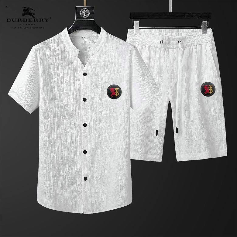 Wholesale Cheap Burberry Short Sleeve Tracksuit mens for Sale