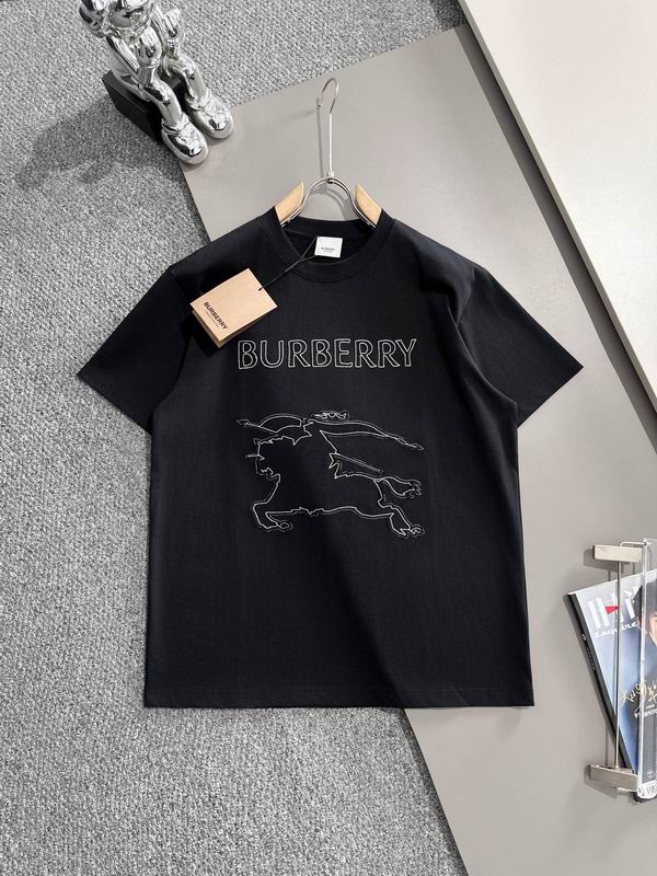 Wholesale Cheap Womens B.urberry Short Sleeve Replica T Shirts for sale