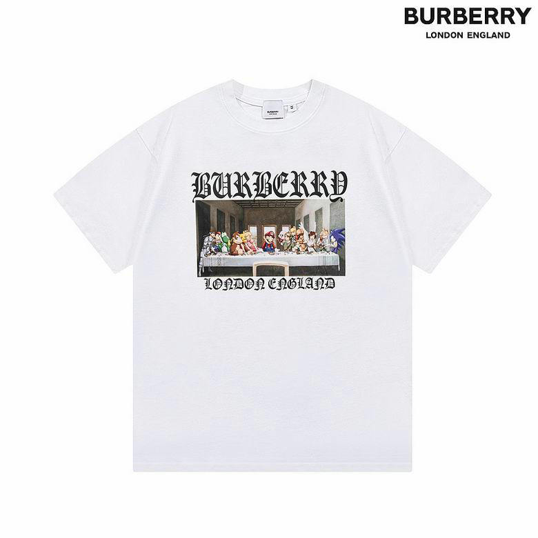 Wholesale Cheap B urberry Designer Short Sleeve T shirts for Sale