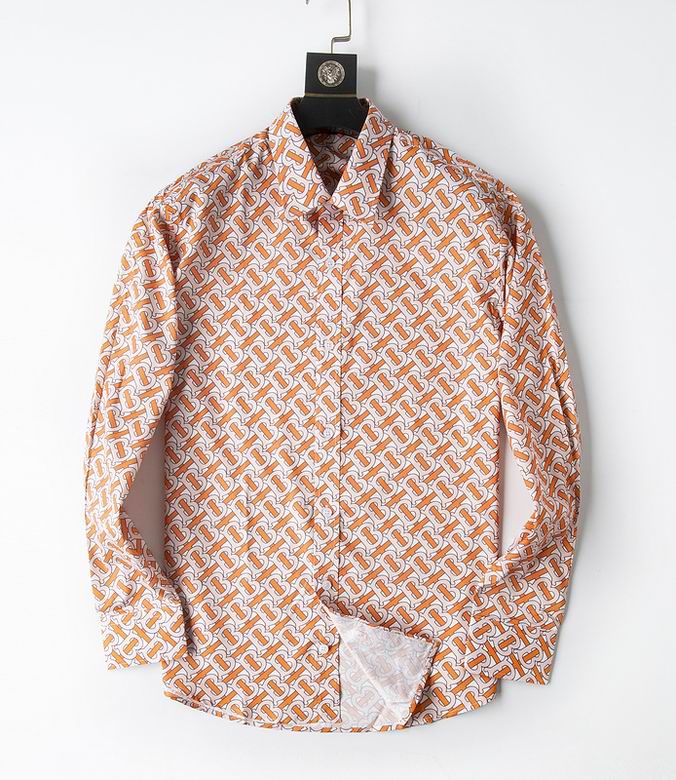 Wholesale Cheap B urberry men Long Sleeve Shirts for Sale