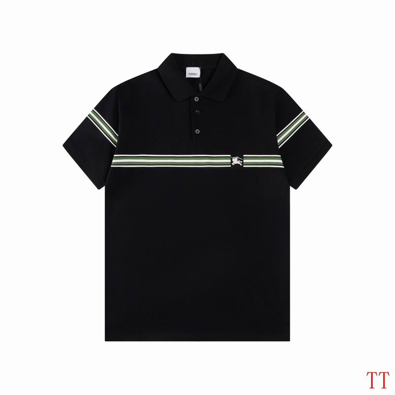Wholesale Cheap B.urberry Short Sleeve Lapel T Shirts for sale