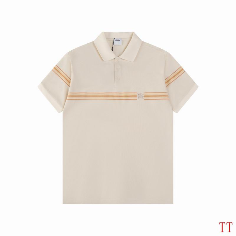 Wholesale Cheap B.urberry Short Sleeve Lapel T Shirts for sale