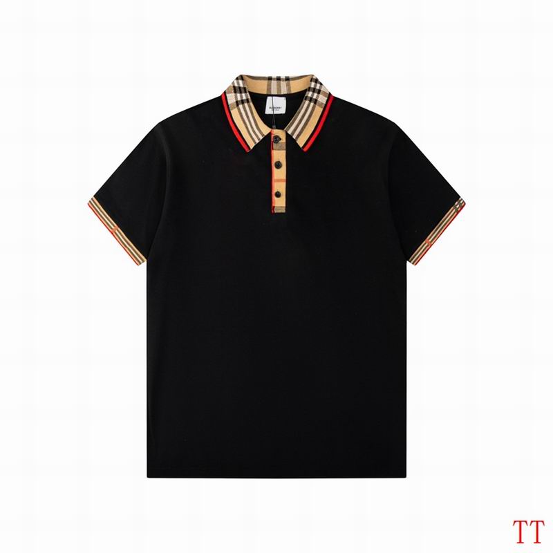 Wholesale Cheap B.urberry Short Sleeve Lapel T Shirts for sale