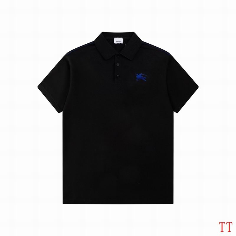 Wholesale Cheap B.urberry Short Sleeve Lapel T Shirts for sale