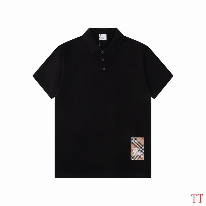 Wholesale Cheap B.urberry Short Sleeve Lapel T Shirts for sale