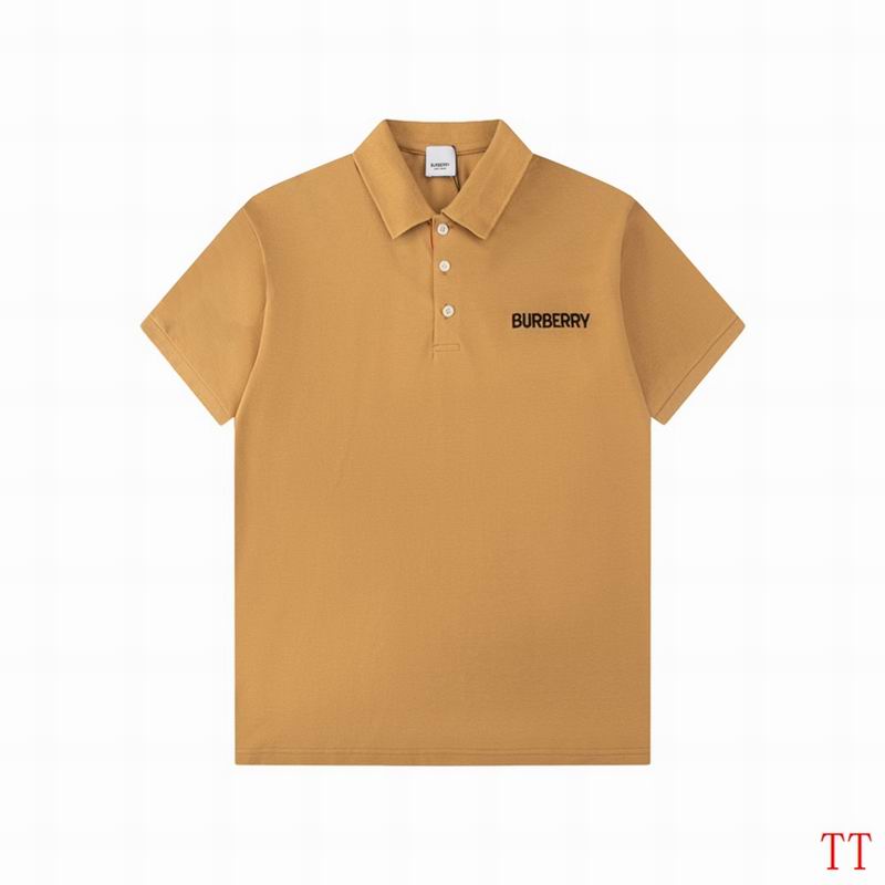 Wholesale Cheap B.urberry Short Sleeve Lapel T Shirts for sale