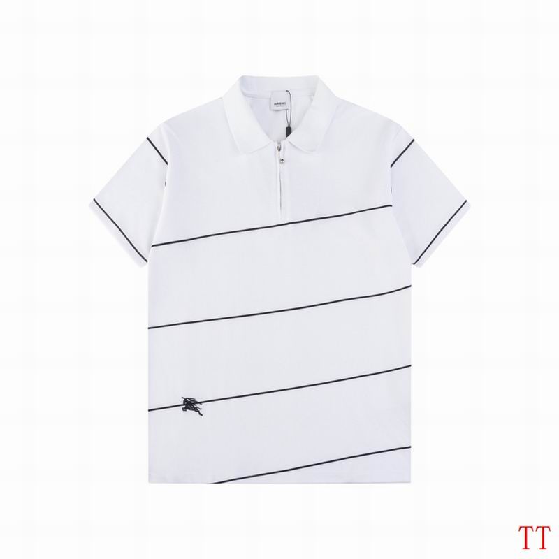Wholesale Cheap B.urberry Short Sleeve Lapel T Shirts for sale