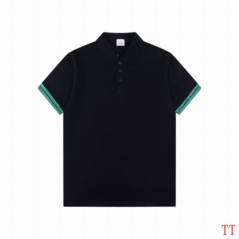 Wholesale Cheap B.urberry Short Sleeve Lapel T Shirts for sale