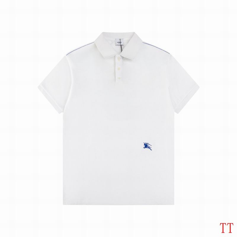 Wholesale Cheap B.urberry Short Sleeve Lapel T Shirts for sale