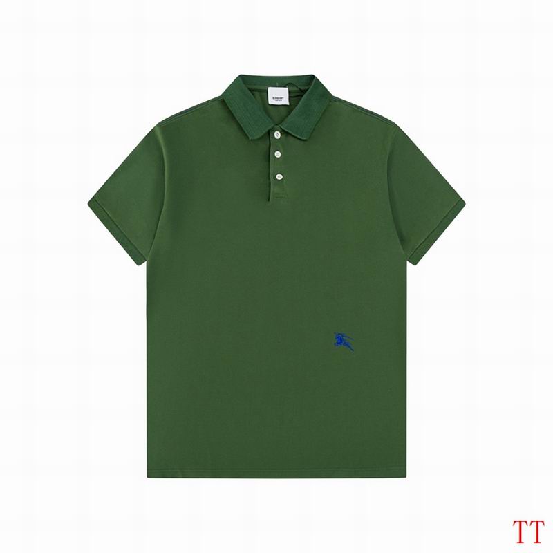 Wholesale Cheap B.urberry Short Sleeve Lapel T Shirts for sale