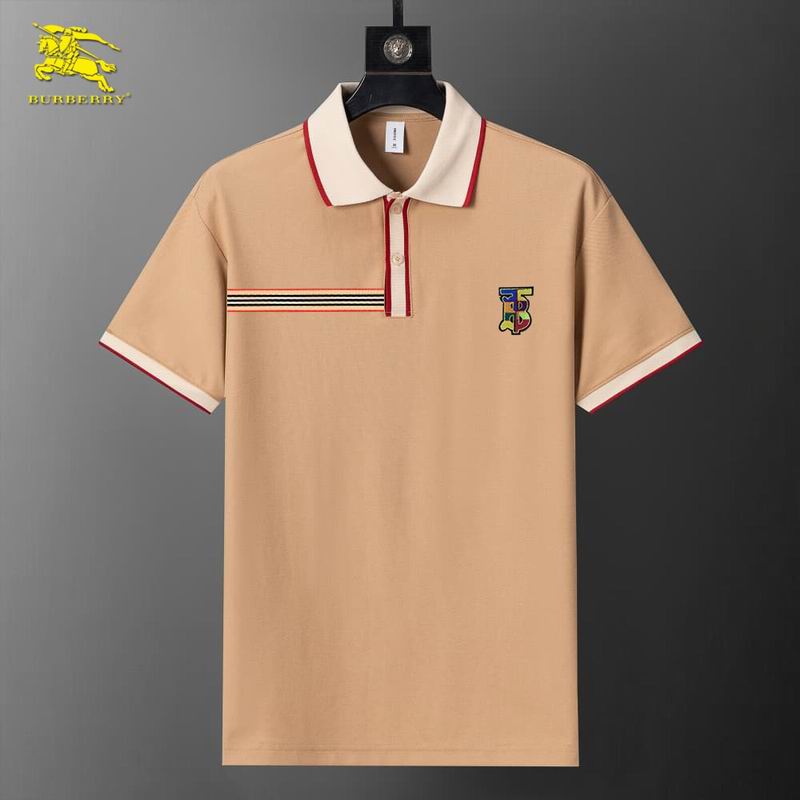 Wholesale Cheap B.urberry Short Sleeve Lapel T Shirts for sale