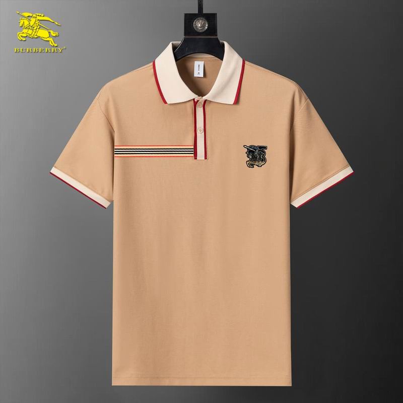 Wholesale Cheap B.urberry Short Sleeve Lapel T Shirts for sale