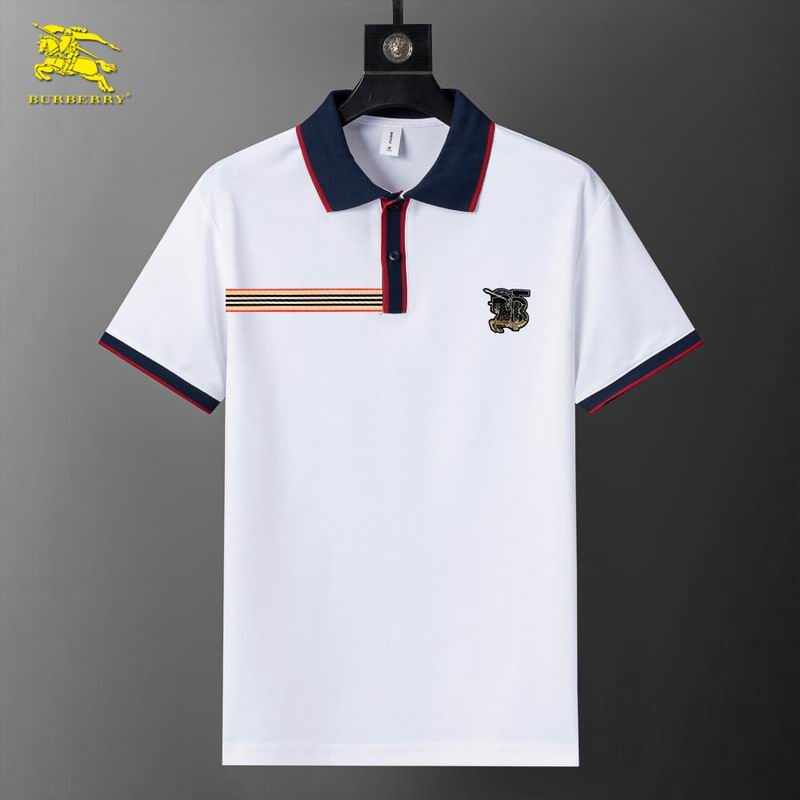 Wholesale Cheap B.urberry Short Sleeve Lapel T Shirts for sale