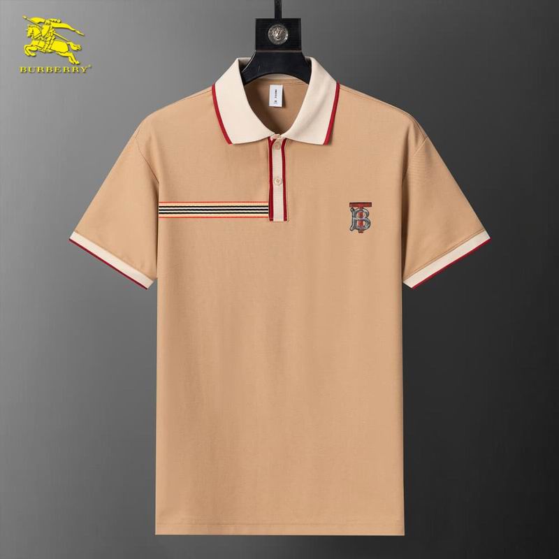Wholesale Cheap B.urberry Short Sleeve Lapel T Shirts for sale