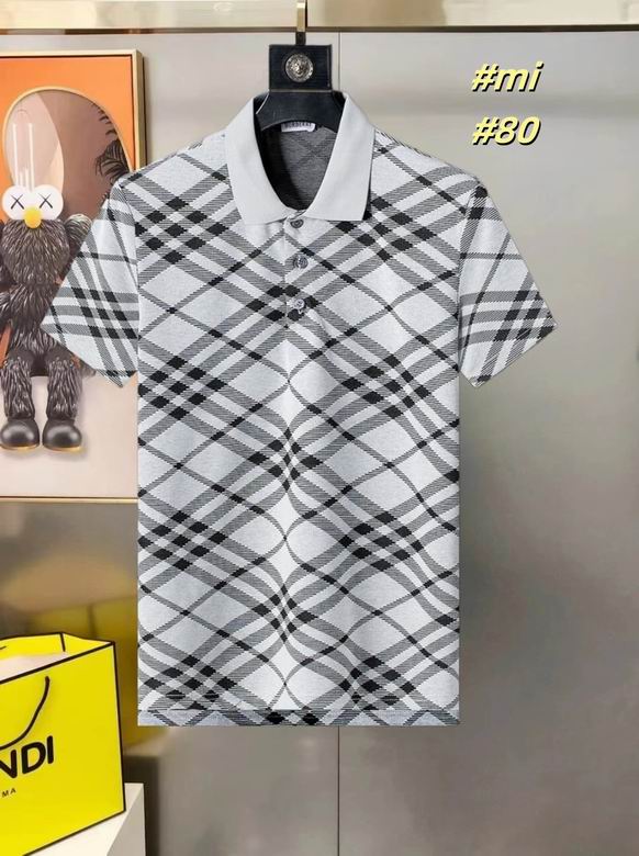 Wholesale High-quality Fashion B.urberry Short Sleeve Lapel men's Designer T-Shirts for sale
