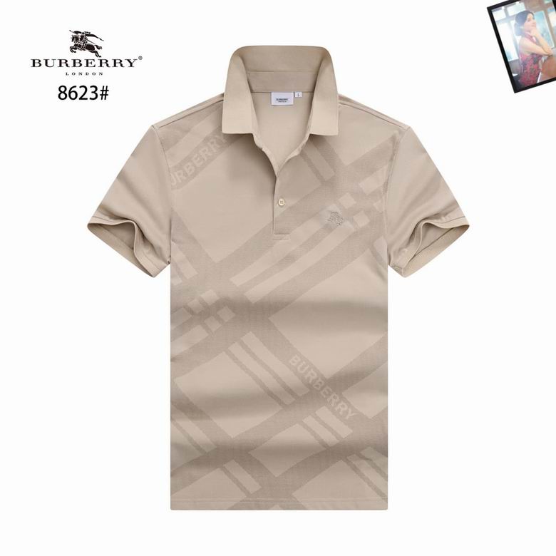Wholesale High-quality Fashion B.urberry Short Sleeve Lapel men's Designer T-Shirts for sale