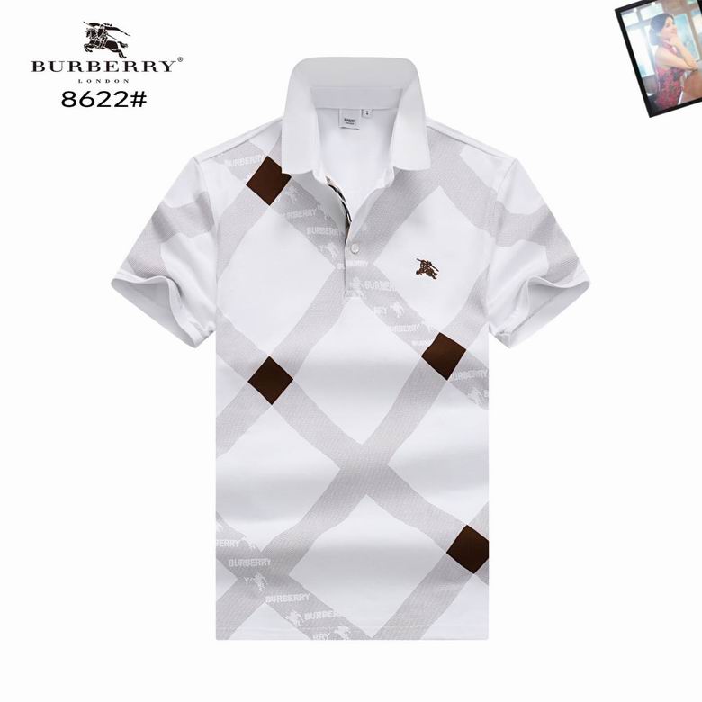 Wholesale High-quality Fashion B.urberry Short Sleeve Lapel men's Designer T-Shirts for sale