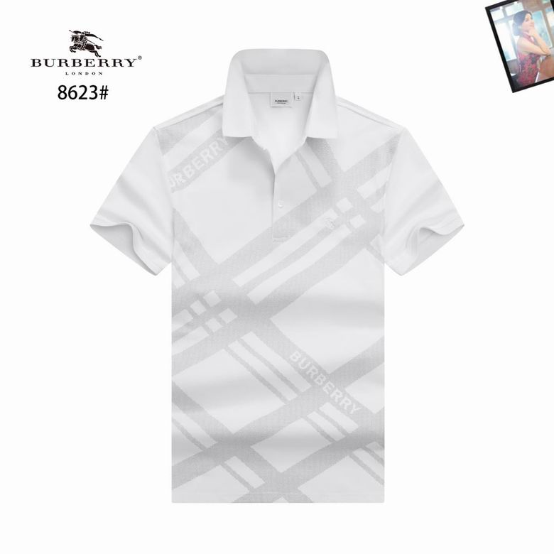 Wholesale High-quality Fashion B.urberry Short Sleeve Lapel men's Designer T-Shirts for sale