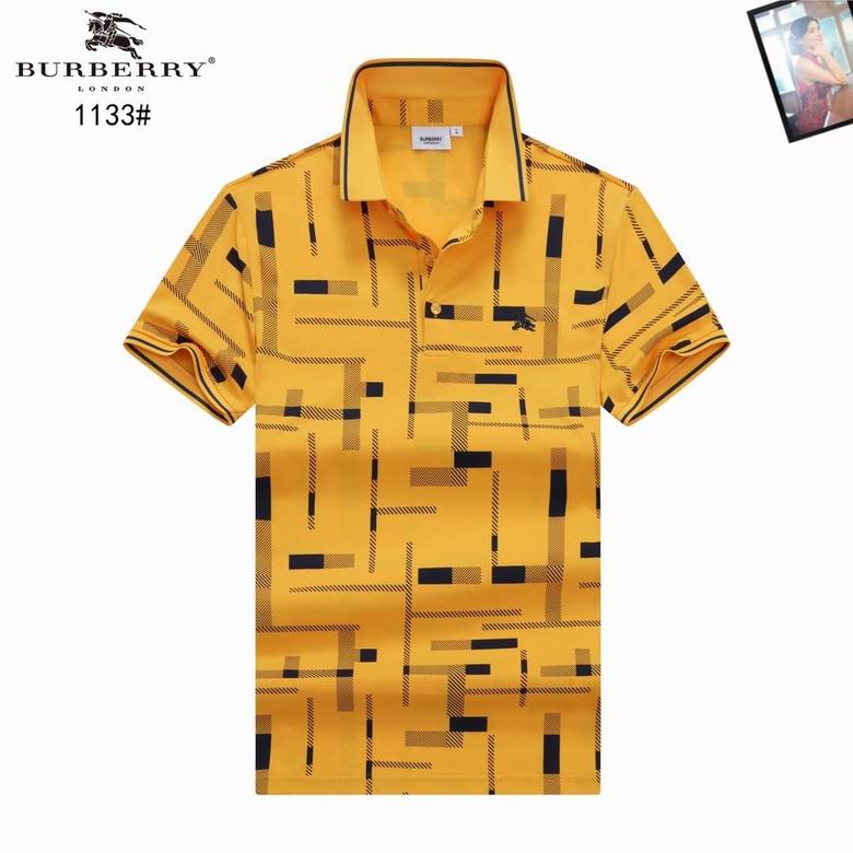 Wholesale High-quality Fashion B.urberry Short Sleeve Lapel men's Designer T-Shirts for sale