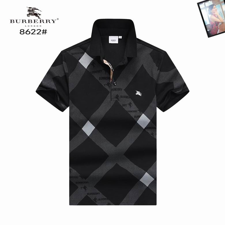 Wholesale High-quality Fashion B.urberry Short Sleeve Lapel men's Designer T-Shirts for sale