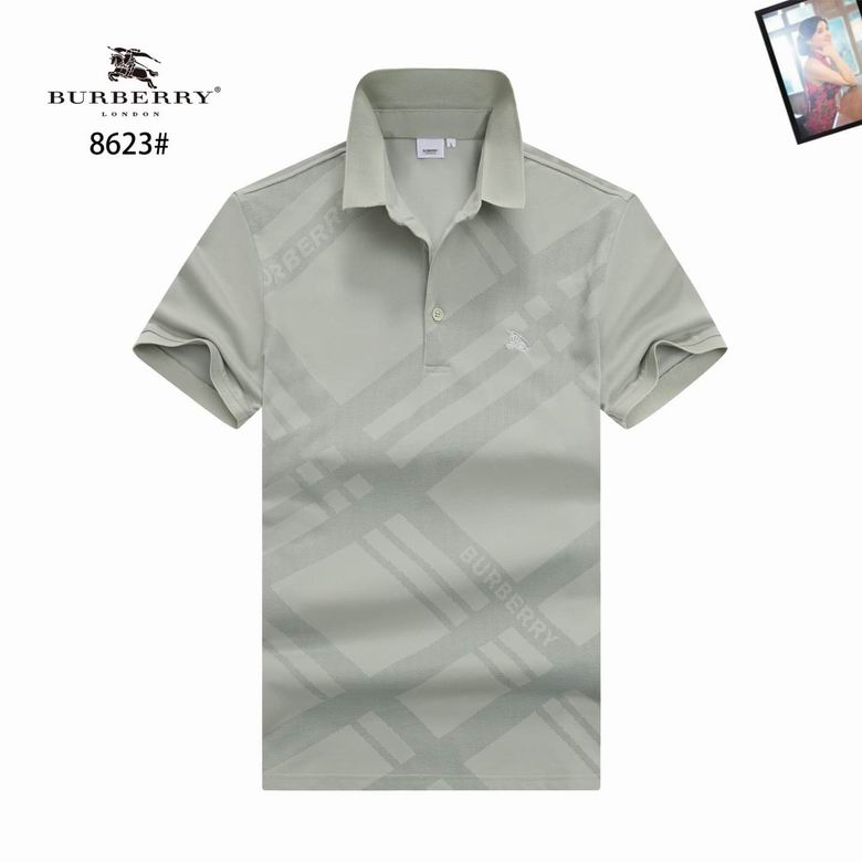 Wholesale High-quality Fashion B.urberry Short Sleeve Lapel men's Designer T-Shirts for sale