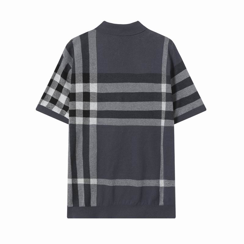 Wholesale Cheap B.urberry Short Sleeve Lapel T Shirts for sale