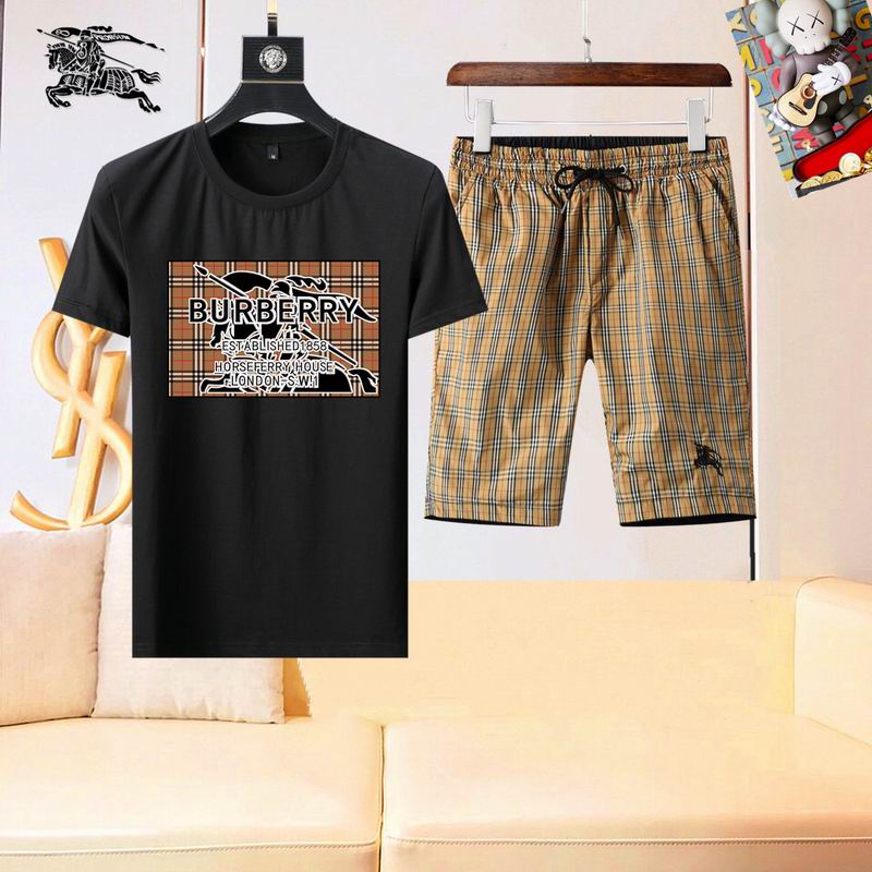 Wholesale High-quality Fashion B.urberry Short Sleeve Designer Tracksuits for sale
