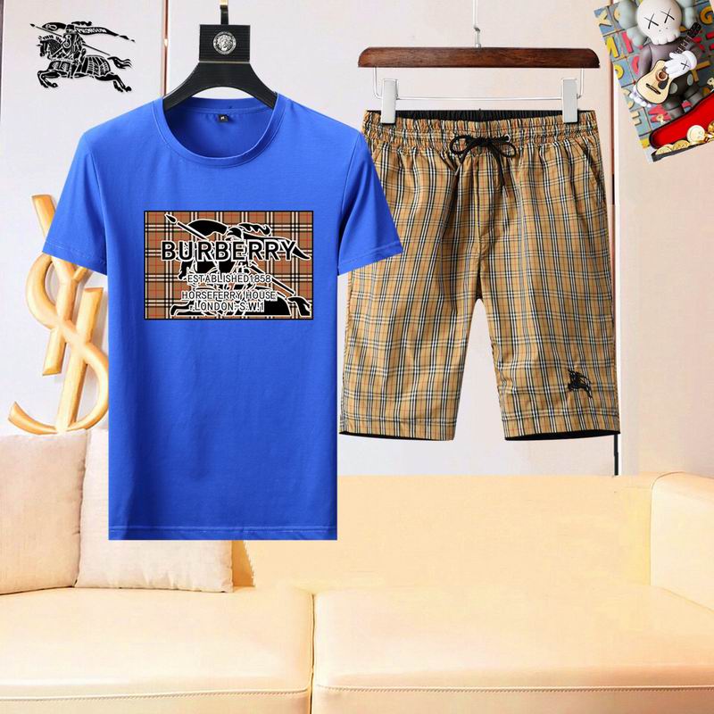 Wholesale High-quality Fashion B.urberry Short Sleeve Designer Tracksuits for sale