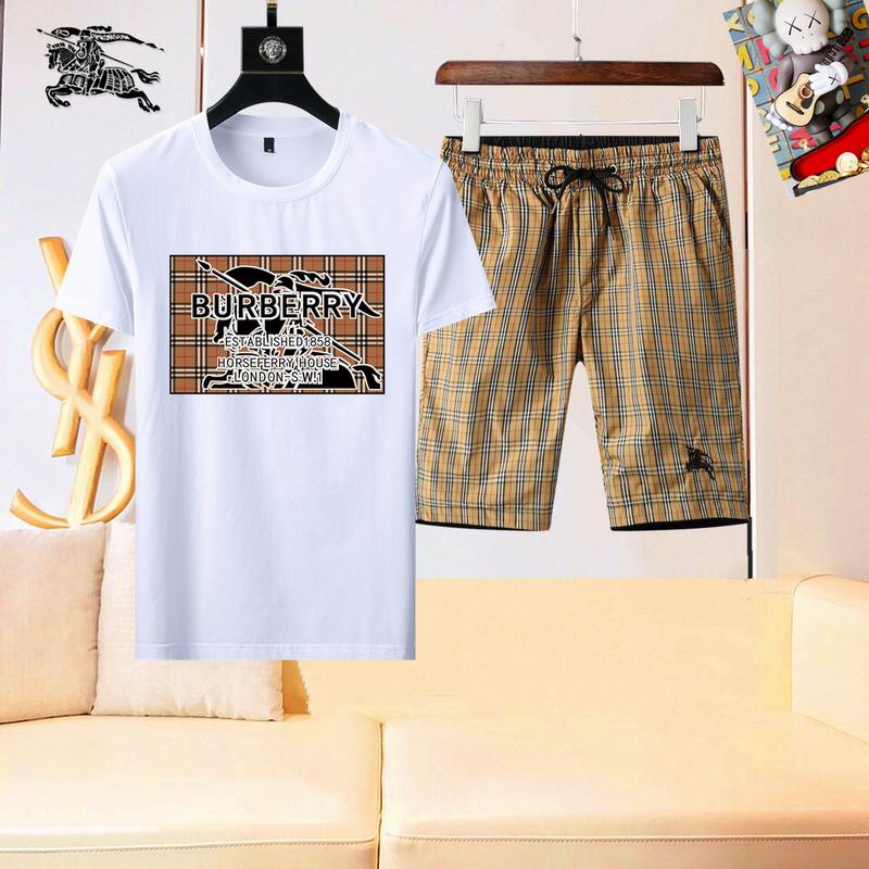 Wholesale High-quality Fashion B.urberry Short Sleeve Designer Tracksuits for sale
