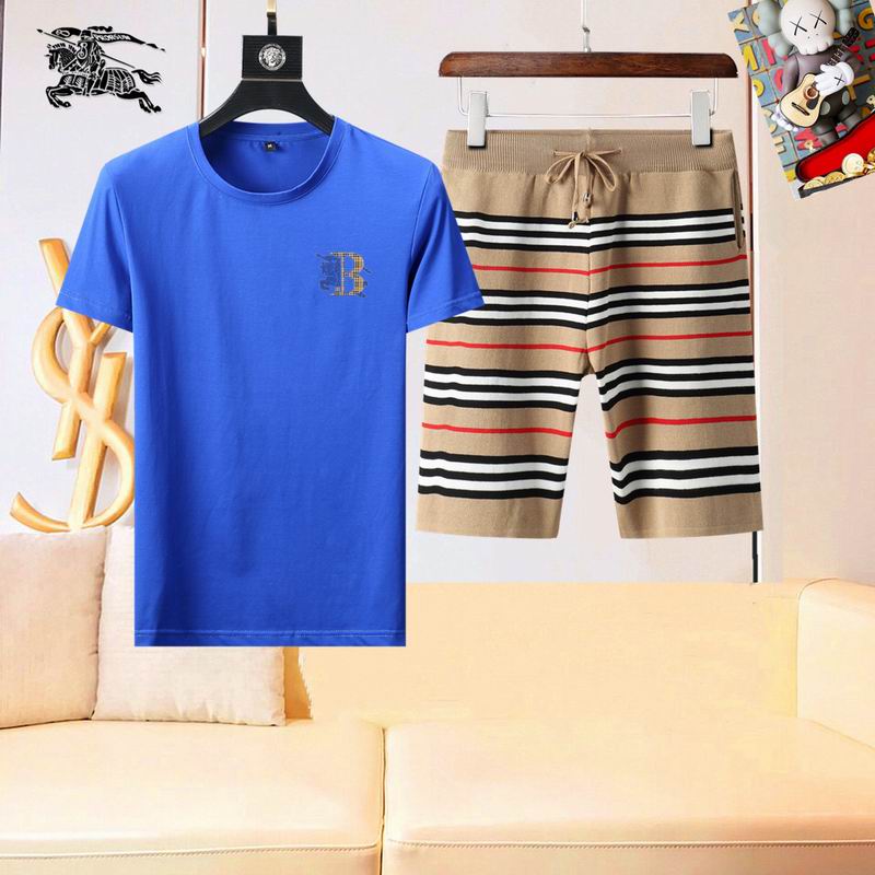 Wholesale High-quality Fashion B.urberry Short Sleeve Designer Tracksuits for sale