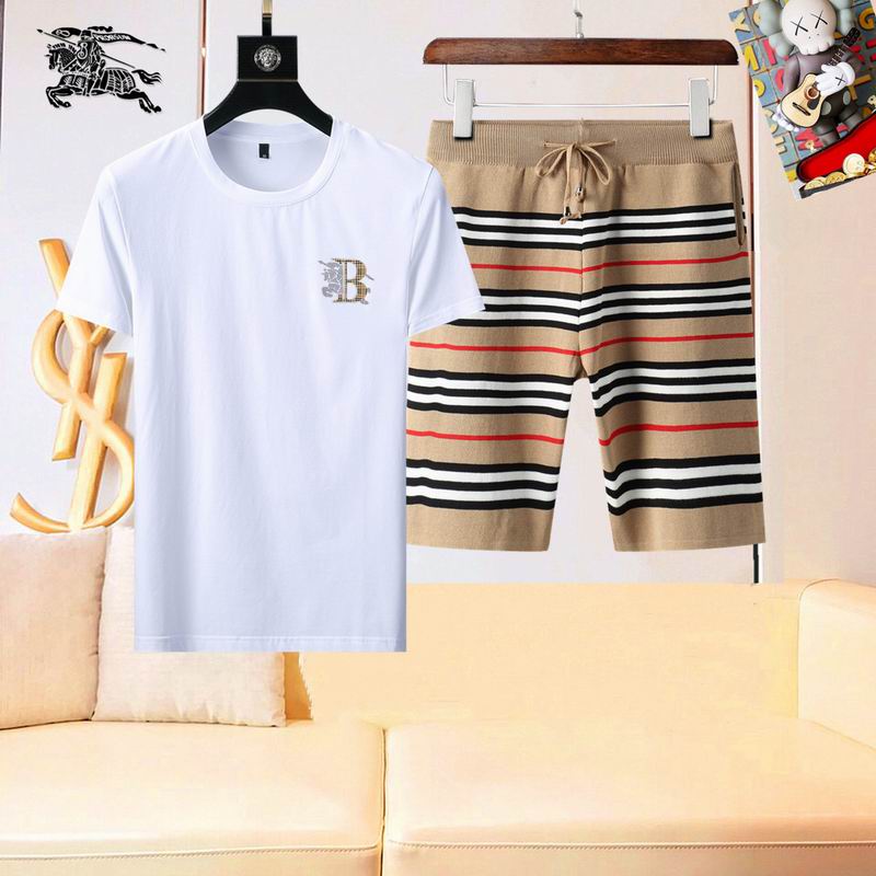 Wholesale High-quality Fashion B.urberry Short Sleeve Designer Tracksuits for sale