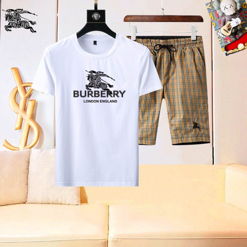 Wholesale High-quality Fashion B.urberry Short Sleeve Designer Tracksuits for sale