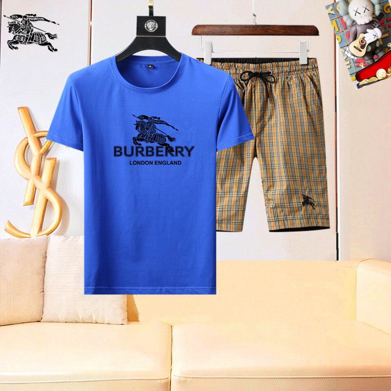 Wholesale High-quality Fashion B.urberry Short Sleeve Designer Tracksuits for sale
