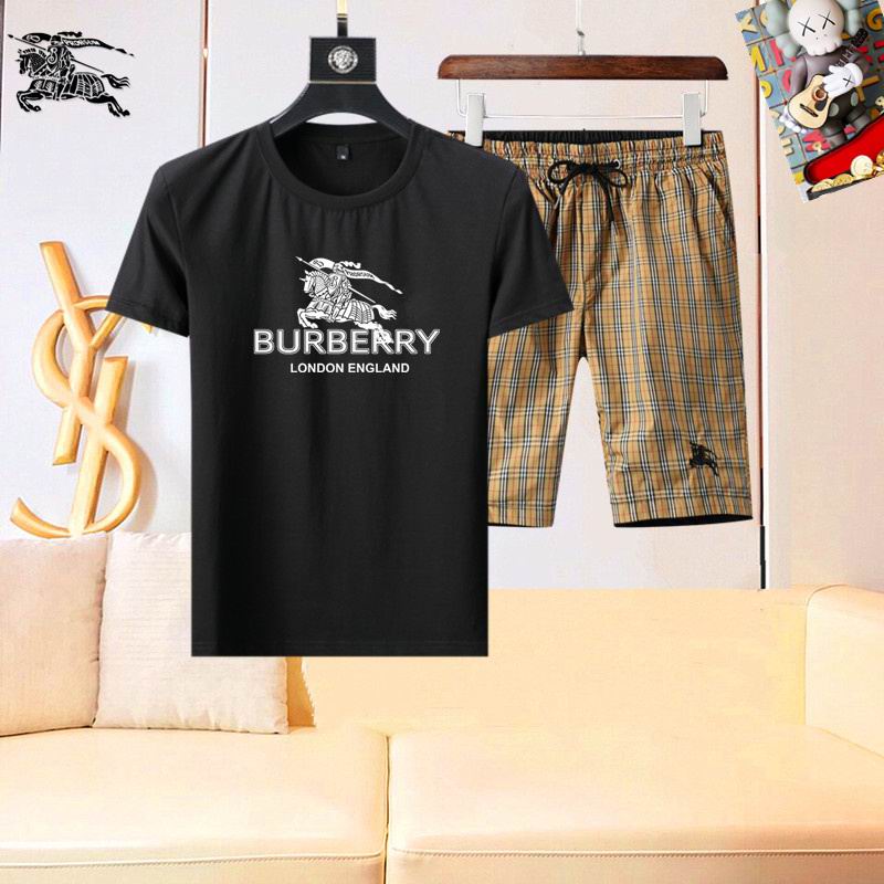 Wholesale High-quality Fashion B.urberry Short Sleeve Designer Tracksuits for sale