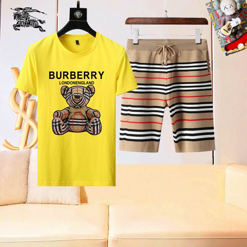 Wholesale High-quality Fashion B.urberry Short Sleeve Designer Tracksuits for sale