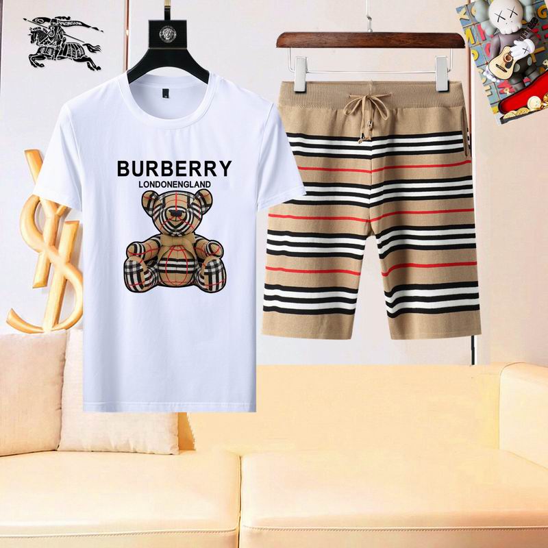 Wholesale High-quality Fashion B.urberry Short Sleeve Designer Tracksuits for sale