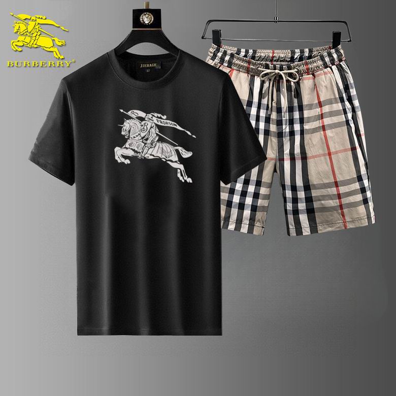 Wholesale High-quality Fashion B.urberry Short Sleeve Designer Tracksuits for sale
