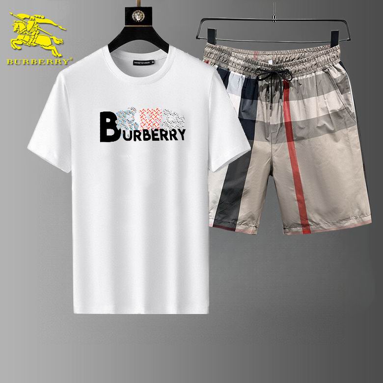 Wholesale High-quality Fashion B.urberry Short Sleeve Designer Tracksuits for sale