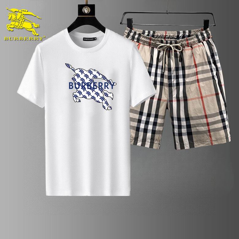 Wholesale High-quality Fashion B.urberry Short Sleeve Designer Tracksuits for sale